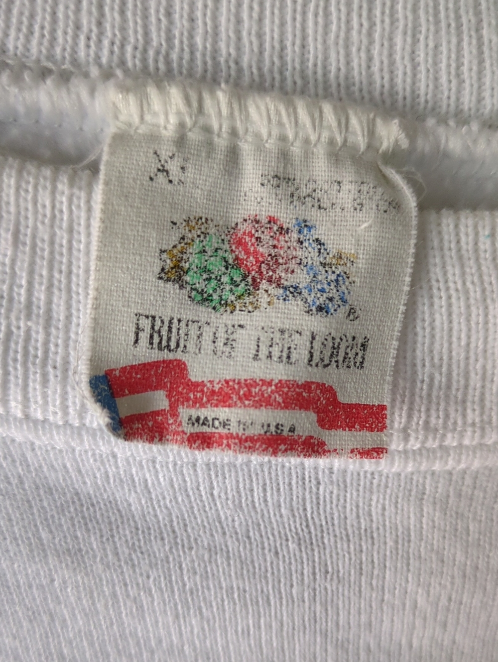 White 'Aerobics Instructor' Crewneck Sweatshirt Size L - Picture 2 of 3